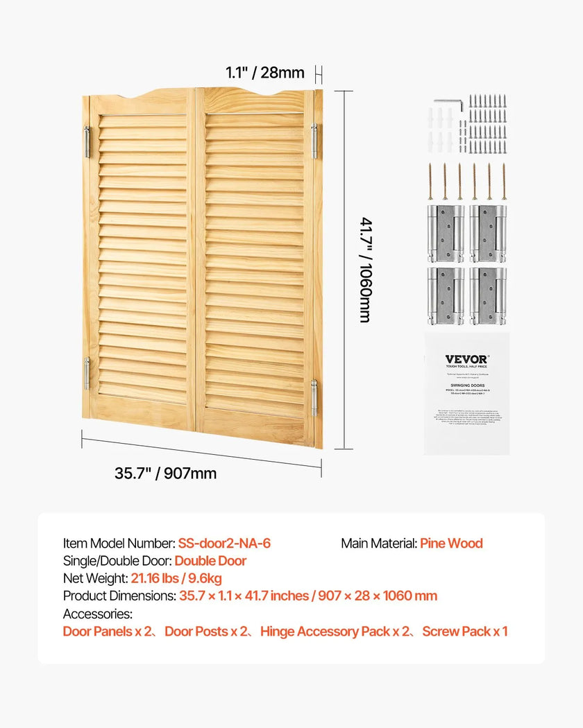 VEVOR Swinging Cafe Doors 36