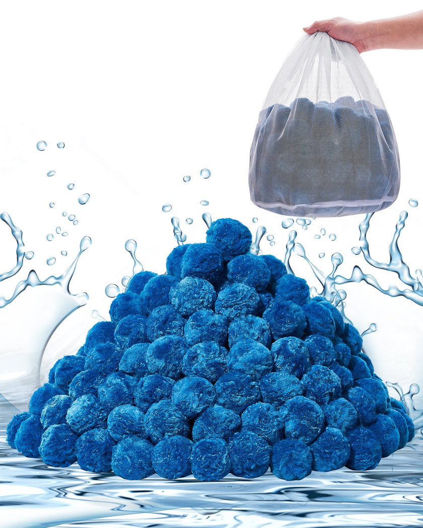 VEVOR Pool Filter Balls for Sand Filter Pump Swimming Pool 3.1 lbs Reusable Blue