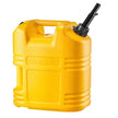 VEVOR Fuel Container, 5 Gallon, Gas Tank with Spout & Clear Scale, 15 L/min Max Flow Rate, Secure & Leak-proof, Portable Flat Fluid Container for Most Cars Motorcycle SUV ATV UTV, Yellow, 1 Pack