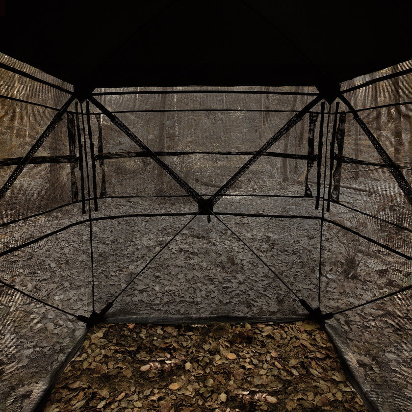 VEVOR Hunting Blind 270° See Through Ground Blind One-Way Mesh for 2-3 Person