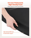 VEVOR Salon Mat for Hair Stylist 3 x 5 FT Semicircle Salon Chair Mat 1/2
