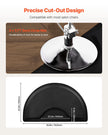 VEVOR Salon Mat for Hair Stylist 3 x 5 FT Semicircle Salon Chair Mat 1/2