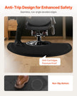 VEVOR Salon Mat for Hair Stylist 3 x 5 FT Semicircle Salon Chair Mat 1/2