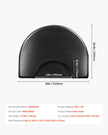 VEVOR Salon Mat for Hair Stylist 3 x 4 FT Semicircle Salon Chair Mat 1-inch Thick