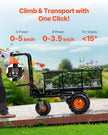 VEVOR Electric Utility Cart 500lbs Capacity Power Wagon 36V 432W Wheelbarrow