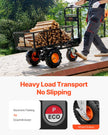 VEVOR Electric Utility Cart 500lbs Capacity Power Wagon 36V 432W Wheelbarrow