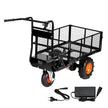 VEVOR Electric Utility Cart 500lbs Capacity Power Wagon 36V 432W Wheelbarrow