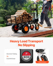 VEVOR Electric Utility Cart 660lbs Capacity Power Wagon 36V 432W Wheelbarrow
