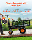 VEVOR Electric Utility Cart 660lbs Capacity Power Wagon 36V 432W Wheelbarrow