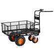 VEVOR Electric Utility Cart 660lbs Capacity Power Wagon 36V 432W Wheelbarrow