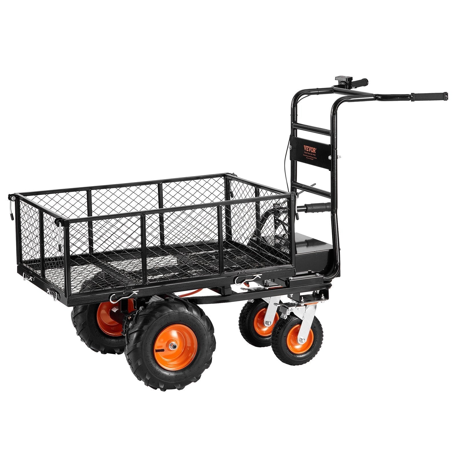 VEVOR Electric Utility Cart 660lbs Capacity Power Wagon 36V 432W Wheelbarrow