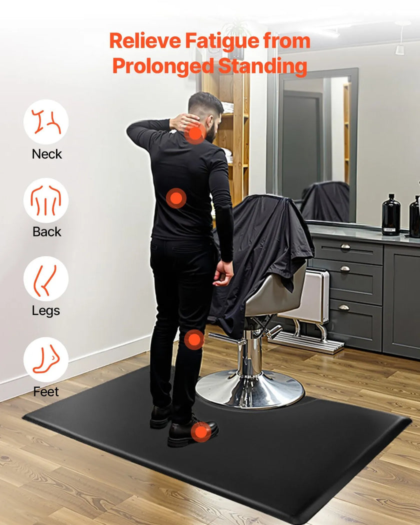 VEVOR Salon Mat for Hair Stylist 3 x 5 FT Rectangle Salon Chair Mat 7/8