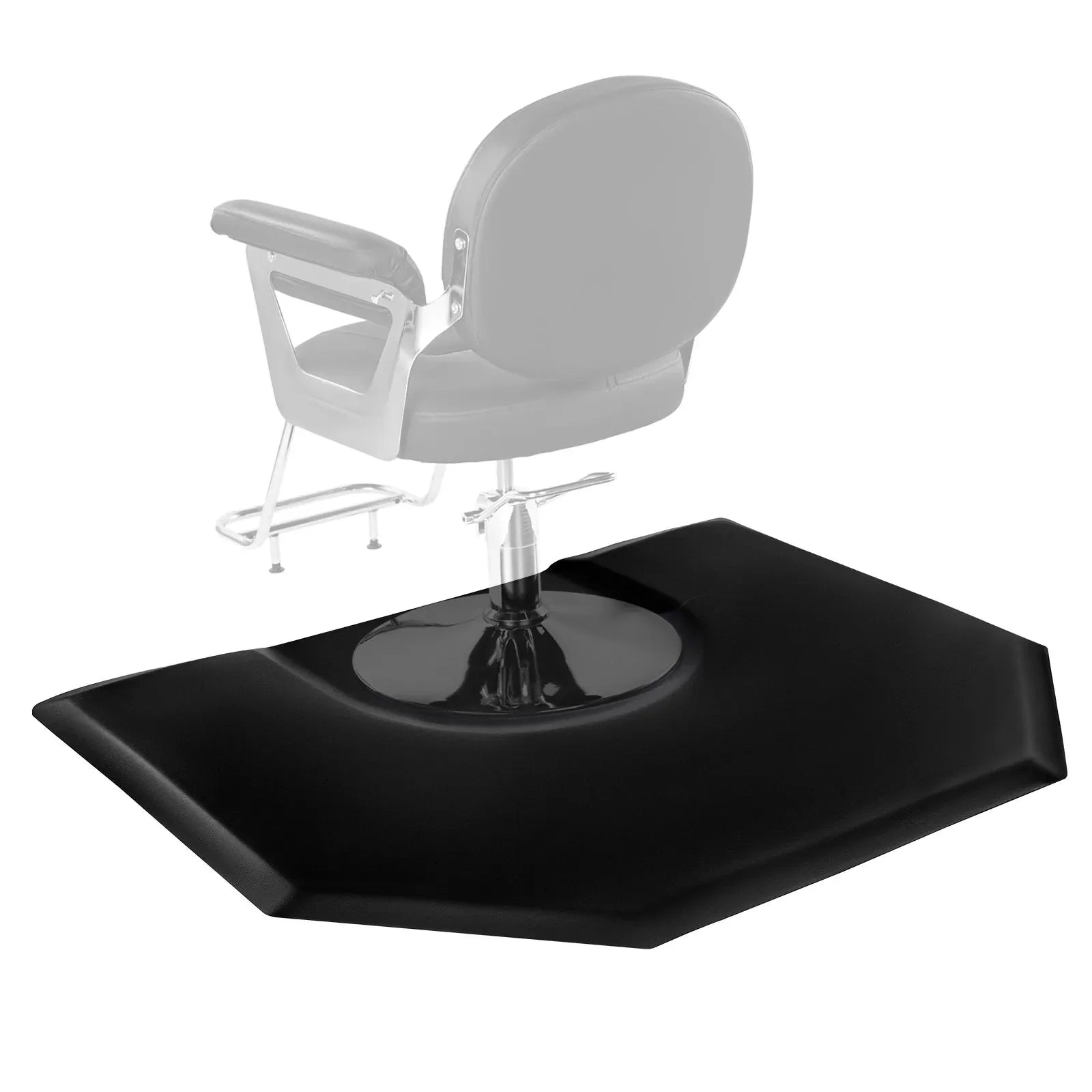 VEVOR Salon Mat for Hair Stylist 4 x 5 FT Hexagon Salon Chair Mat 1-inch Thick