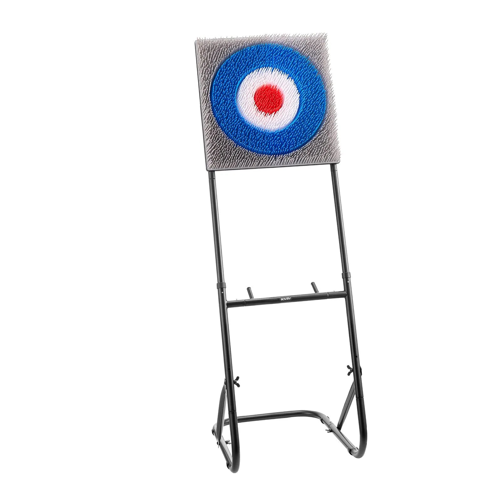 VEVOR Axe Throwing Game Plastic Bristle Target 8 Throwing Axes Set Steel Frame