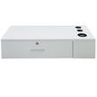 VEVOR Salon Station White Salon Wall Mount Stations Salon Cabinet Wall Mount Stations Hair Styling Classic Locking Single Drawer Storage Beauty Salon Spa Equipment Barber Stations