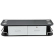 VEVOR Black Salon Wall Mount Styling Station Classic Locking 2 Drawers Storage Beauty Salon Spa Equipment Barber Station