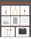 VEVOR Plastic Welder Kit 100W Plastic Welder Gun and Iron 1000 Staples&60 Rods