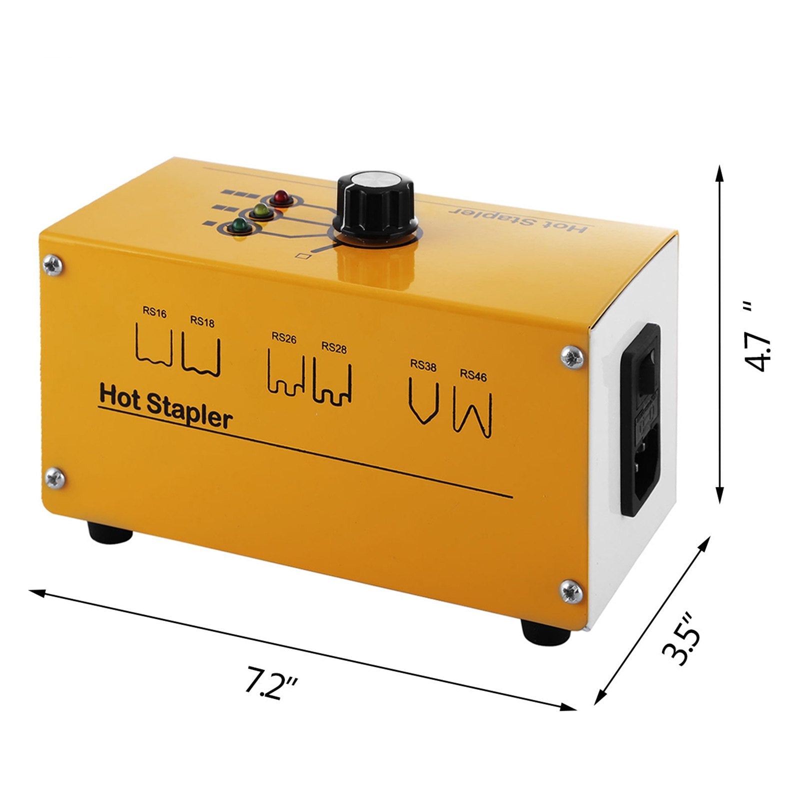 VEVOR Hot Stapler Plastic Repair 110V Stapler Plastic Repair Welder 3 Heat Settings Hot Stapler Plastic Repair Kit with 300 Staples and Snips for Plastic Repair (3 Heat Settings) , Yellow