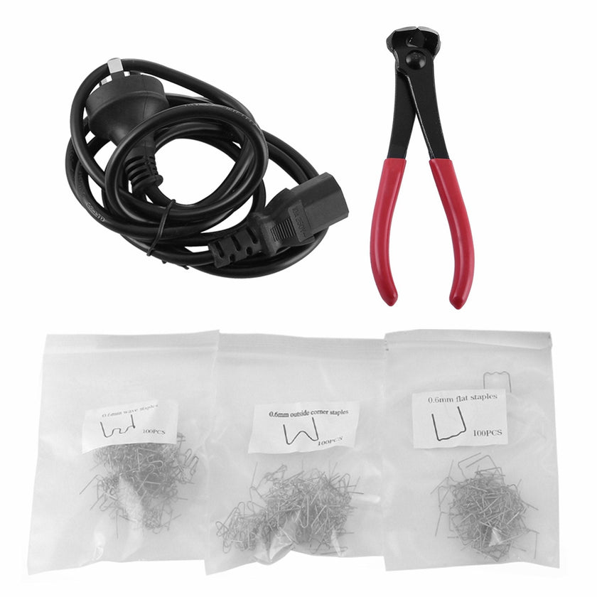 VEVOR Hot Stapler Plastic Repair 110V Stapler Plastic Repair Welder 3 Heat Settings Hot Stapler Plastic Repair Kit with 300 Staples and Snips for Plastic Repair (3 Heat Settings) , Yellow