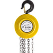 VEVOR Hand Chain Hoist, 2200 lbs /1 Ton Capacity Chain Block, 15ft/4.5m Lift Manual Hand Chain Block, Manual Hoist w/ Industrial-Grade Steel Construction for Lifting Good in Transport & Workshop, Yell