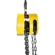VEVOR Hand Chain Hoist, 2200 lbs /1 Ton Capacity Chain Block, 15ft/4.5m Lift Manual Hand Chain Block, Manual Hoist w/ Industrial-Grade Steel Construction for Lifting Good in Transport & Workshop, Yell