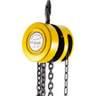 VEVOR Hand Chain Hoist, 2200 lbs /1 Ton Capacity Chain Block, 15ft/4.5m Lift Manual Hand Chain Block, Manual Hoist w/ Industrial-Grade Steel Construction for Lifting Good in Transport & Workshop, Yell