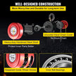 VEVOR Hand Chain Hoist, 4400 lbs /2 Ton Capacity Chain Block, 8ft/2.5m Lift Manual Hand Chain Block, Manual Hoist w/ Industrial-Grade Steel Construction for Lifting Good in Transport & Workshop, Red