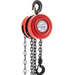 VEVOR Hand Chain Hoist, 4400 lbs /2 Ton Capacity Chain Block, 8ft/2.5m Lift Manual Hand Chain Block, Manual Hoist w/ Industrial-Grade Steel Construction for Lifting Good in Transport & Workshop, Red