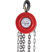 VEVOR Hand Chain Hoist, 4400 lbs /2 Ton Capacity Chain Block, 8ft/2.5m Lift Manual Hand Chain Block, Manual Hoist w/ Industrial-Grade Steel Construction for Lifting Good in Transport & Workshop, Red