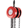 VEVOR Hand Chain Hoist, 4400 lbs /2 Ton Capacity Chain Block, 8ft/2.5m Lift Manual Hand Chain Block, Manual Hoist w/ Industrial-Grade Steel Construction for Lifting Good in Transport & Workshop, Red