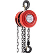 VEVOR Hand Chain Hoist, 2200 lbs /1 Ton Capacity Chain Block, 10ft/3m Lift Manual Hand Chain Block, Manual Hoist w/ Industrial-Grade Steel Construction for Lifting Good in Transport & Workshop, Red