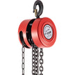 VEVOR Hand Chain Hoist, 2200 lbs /1 Ton Capacity Chain Block, 10ft/3m Lift Manual Hand Chain Block, Manual Hoist w/ Industrial-Grade Steel Construction for Lifting Good in Transport & Workshop, Red