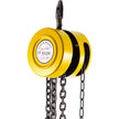 VEVOR Hand Chain Hoist, 2200 lbs /1 Ton Capacity Chain Block, 20ft/6m Lift Manual Hand Chain Block, Manual Hoist w/ Industrial-Grade Steel Construction for Lifting Good in Transport & Workshop, Yellow