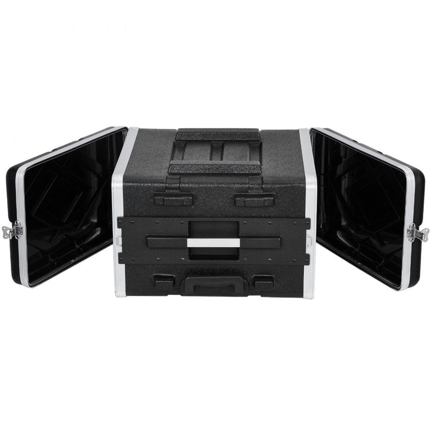 VEVOR 6U Rack Case Server Rack Cabinet 19 in Depth with ABS Construction Handle