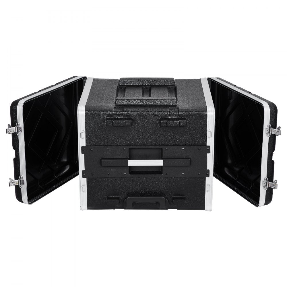VEVOR 8U Rack Case Server Rack Cabinet 19 in Depth with ABS Construction Handle
