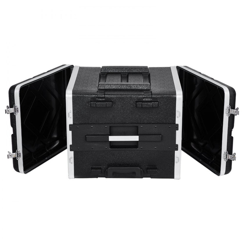 VEVOR 8U Rack Case Server Rack Cabinet 19 in Depth with ABS Construction Handle