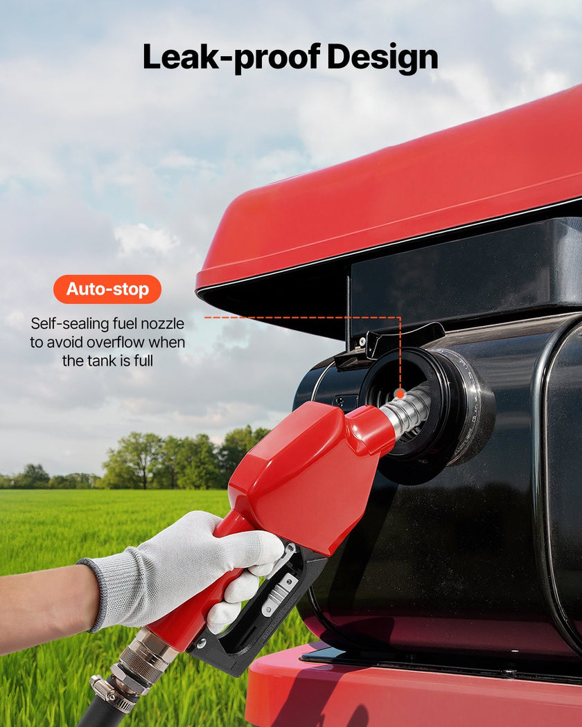 VEVOR Fuel Caddy 32 Gallon Portable Fuel Tank with 12V DC Electric Transfer Pump