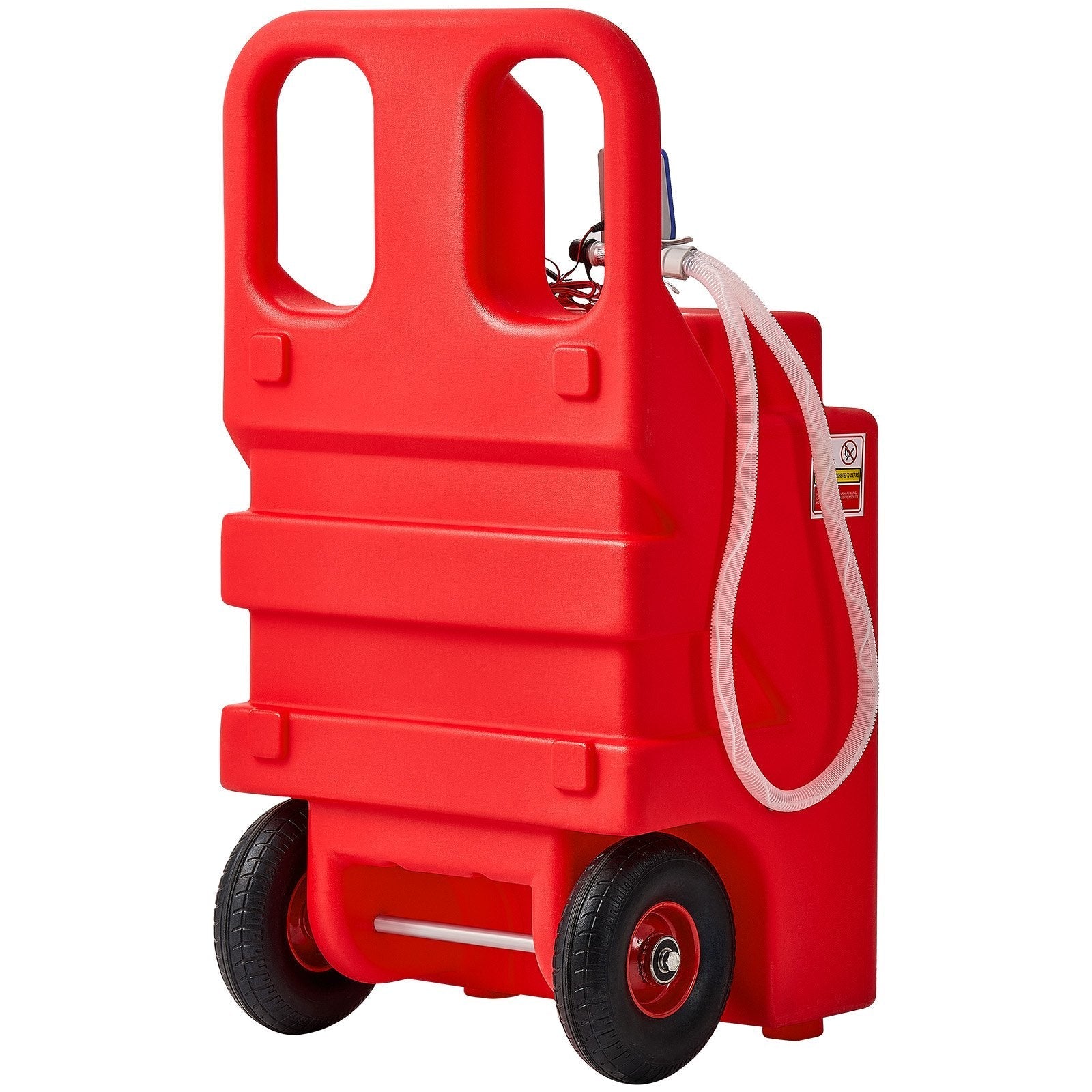 VEVOR Fuel Caddy 32 Gallon Fuel Tank with 12V DC 2.5 GPM Electric Transfer Pump