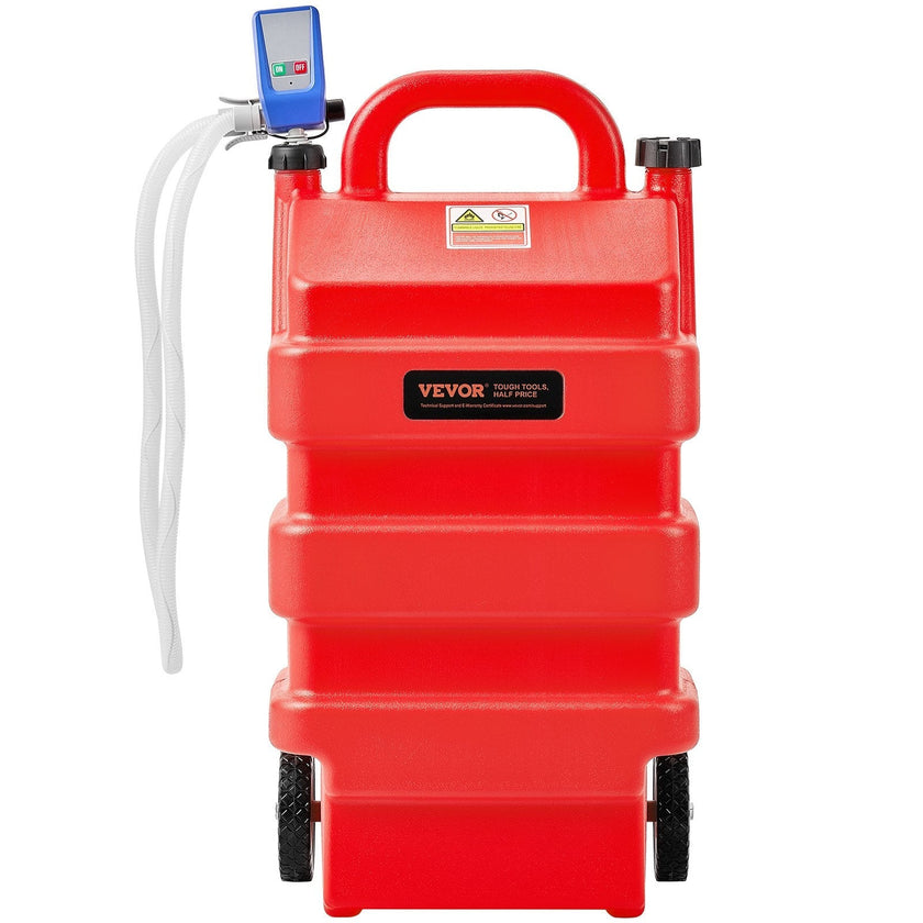 VEVOR Fuel Caddy 16 Gallon Portable Fuel Tank with 12V DC Electric Transfer Pump