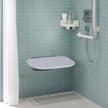 VEVOR Urea-formaldehyde Folding Shower Seat, 13.6'' x 12.8'' Unfolded, Wall Mounted Fold Up Shower Bench with 450 lbs Load Capacity, Space Saving Fold Down Shower Chair for Seniors Children Adults
