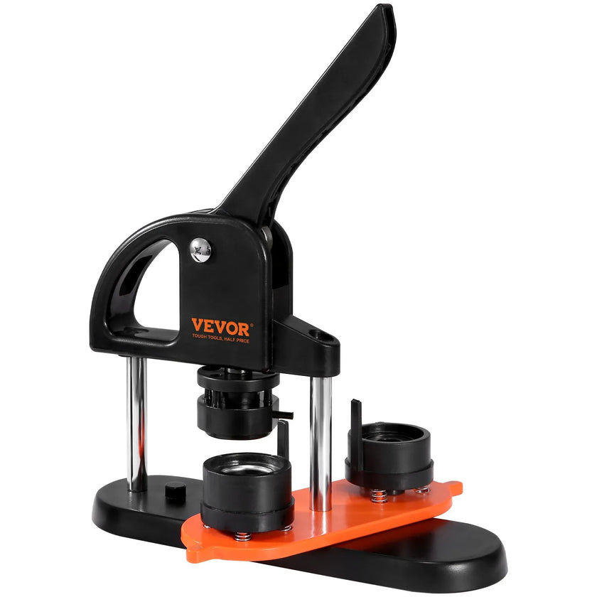VEVOR Button Maker Machine, 1.25 inch/32mm Pin Maker, Installation-Free Badge Punch Press Kit, Children DIY Gifts Button Making Supplies with 500pcs Button Parts, Circle Cutter, Magic Book