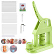32mm DIY Button Badge Maker Press Kit with 500 Pin Parts, Circle Cutter & Craft Accessories