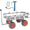 VEVOR Beach Fishing Cart, 500 lbs Load Capacity, Fish and Marine Cart with Four 13