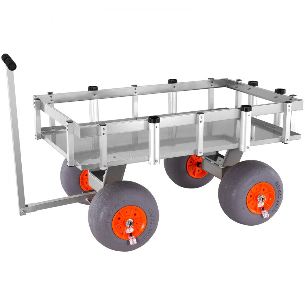 VEVOR Beach Fishing Cart, 500 lbs Load Capacity, Fish and Marine Cart with Four 13