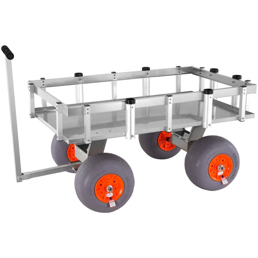 VEVOR Beach Fishing Cart, 500 lbs Load Capacity, Fish and Marine Cart with Four 13