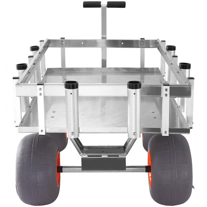 VEVOR Beach Fishing Cart, 500 lbs Load Capacity, Fish and Marine Cart with Four 13