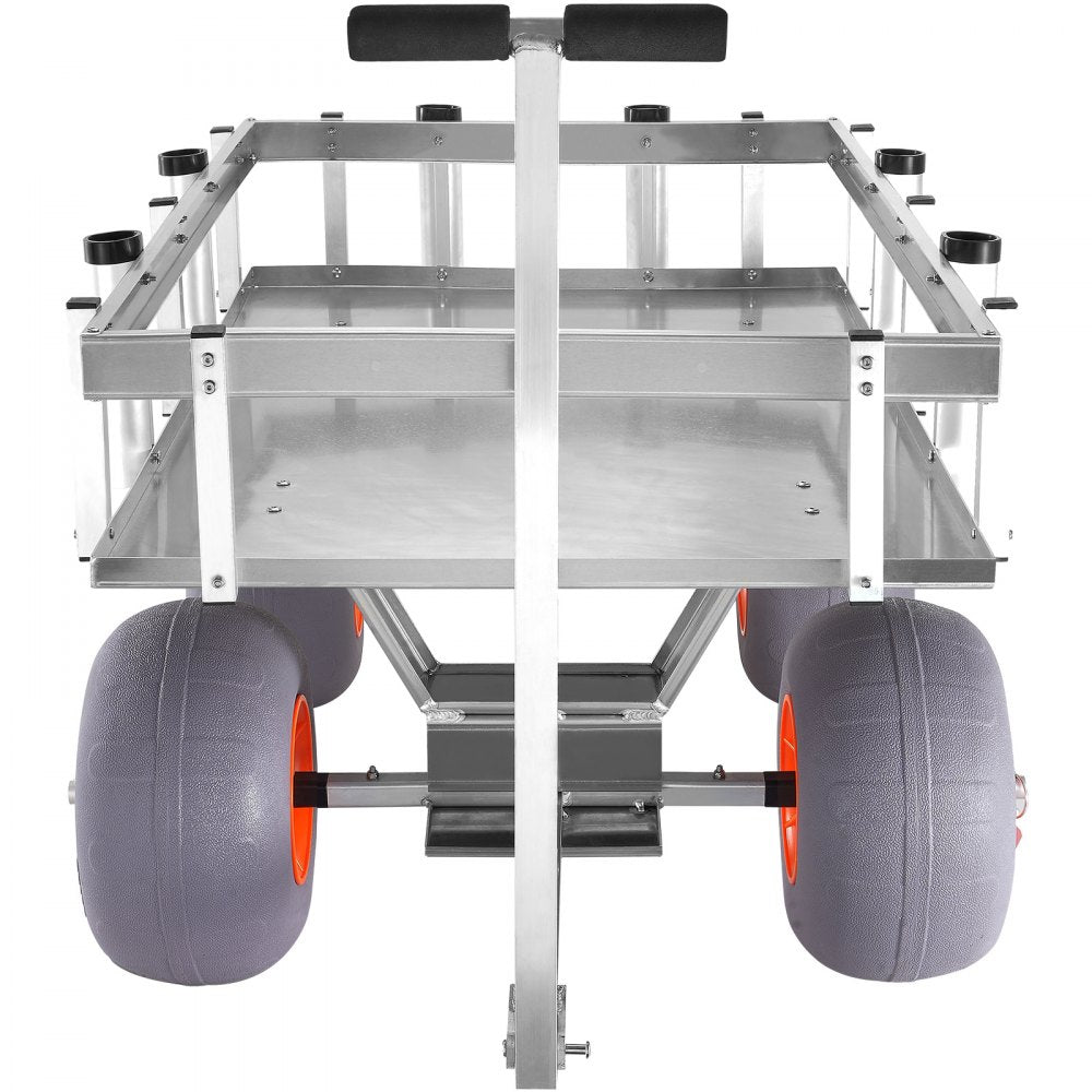 VEVOR Beach Fishing Cart, 500 lbs Load Capacity, Fish and Marine Cart with Four 13