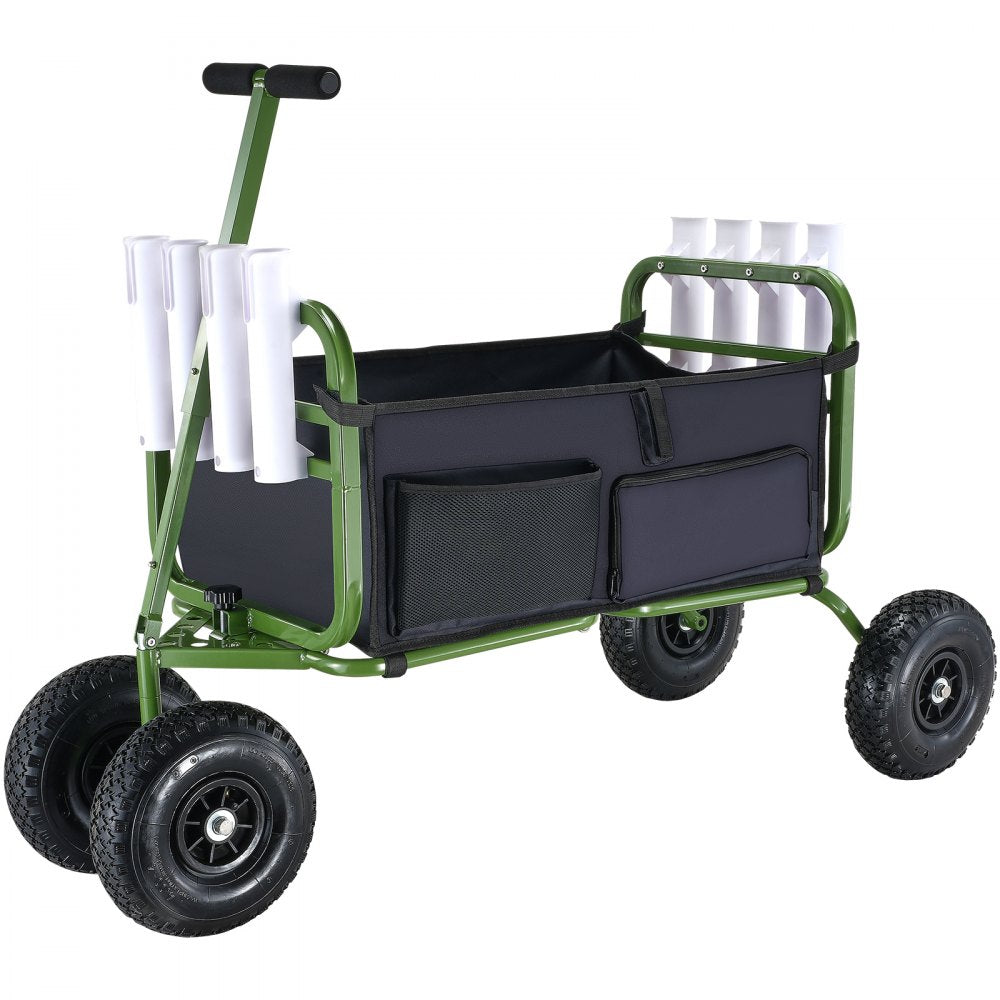 VEVOR Beach Fishing Cart, 300 lbs Load Capacity, Foldable Fish and Marine Cart with Four 11