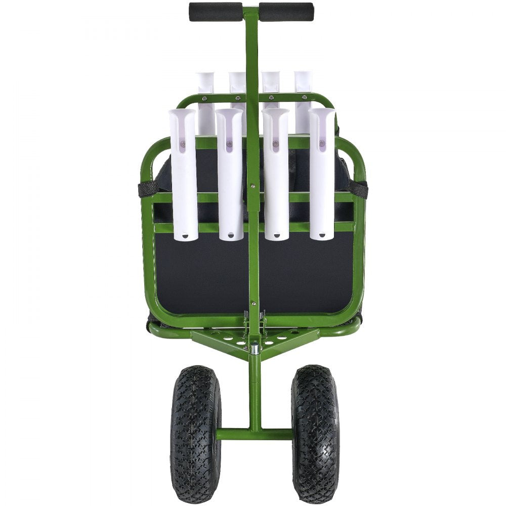 VEVOR Beach Fishing Cart, 300 lbs Load Capacity, Foldable Fish and Marine Cart with Four 11