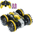 VEVOR Amphibious Remote Control Car Boat 2.4 GHz 4WD RC Boat Kids Adults Yellow